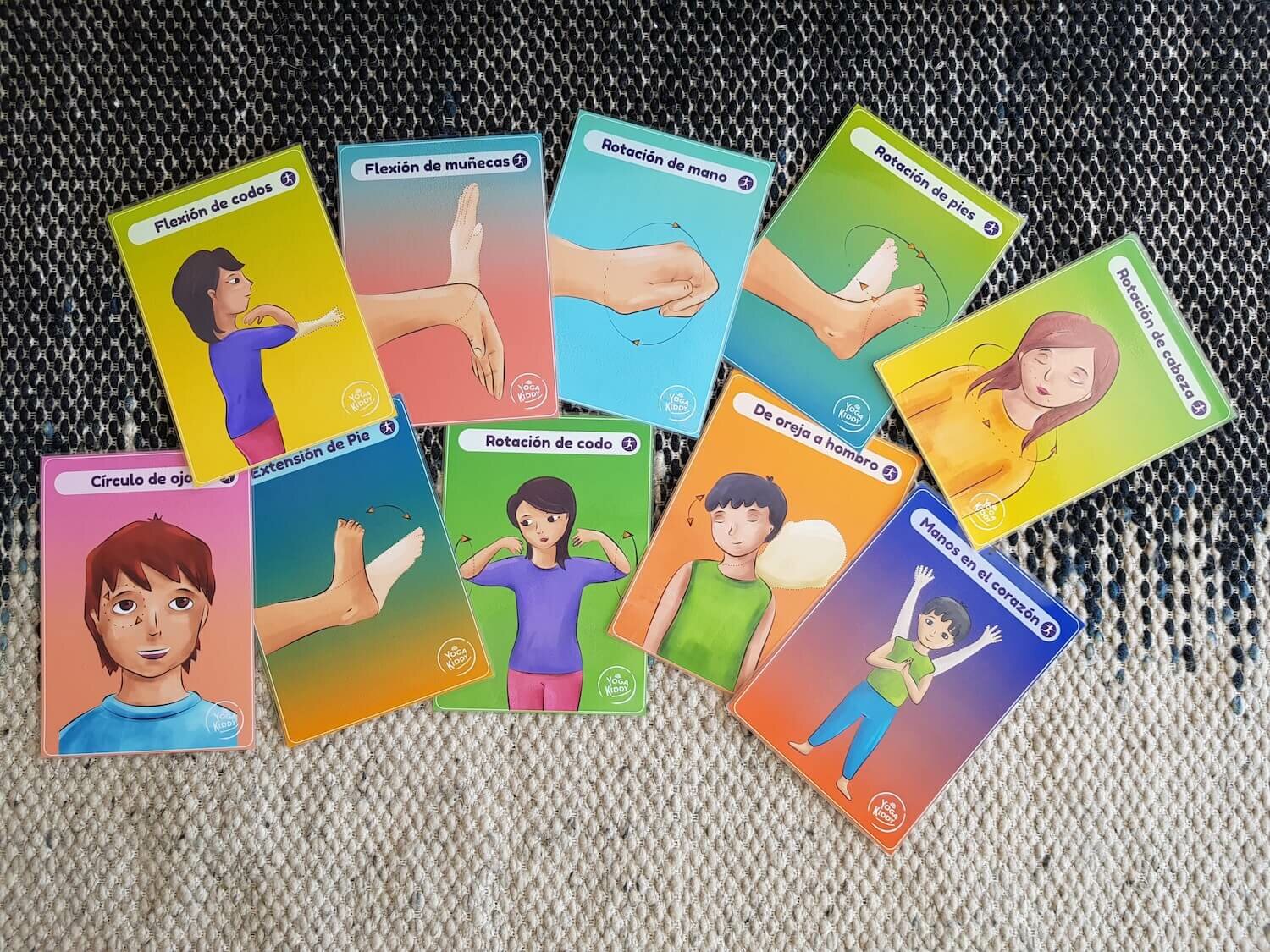 cartas yoga activación niños yogakiddy